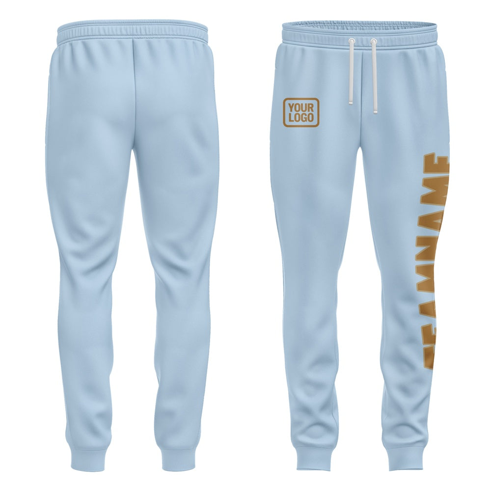 Maßgeschneidertes Hellblau Khaki Hose